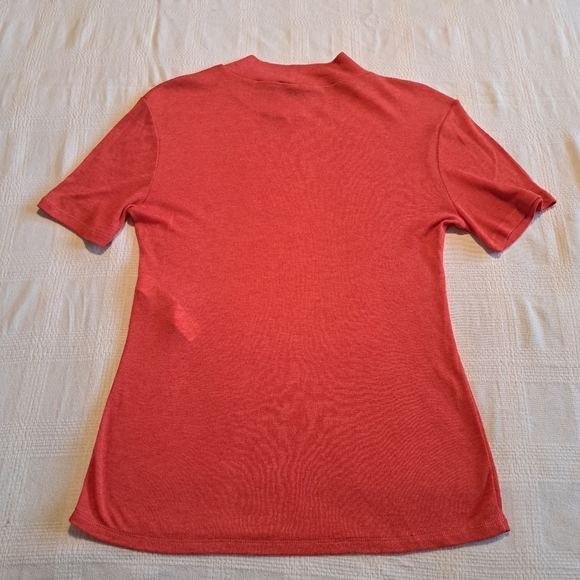 Zara women's XL Orange short sleeved knit shirt, new, no swing tag - Picture 5 of 5